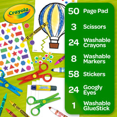 Crayola 50-page scissor skills activity pad guides practice