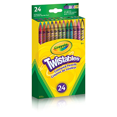 Crayola Twistables clear case visible showing remaining color