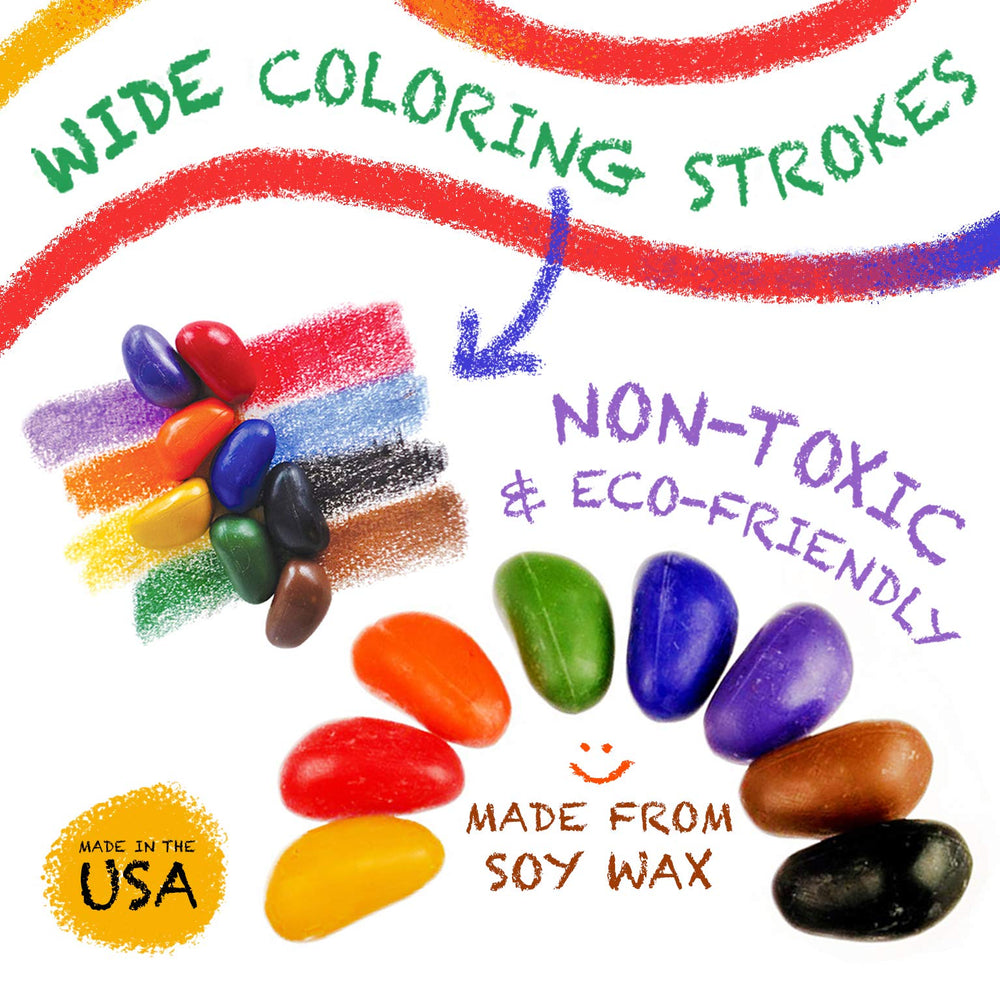 Crayon Rocks classroom-packaging keeps crayons organized and portable.