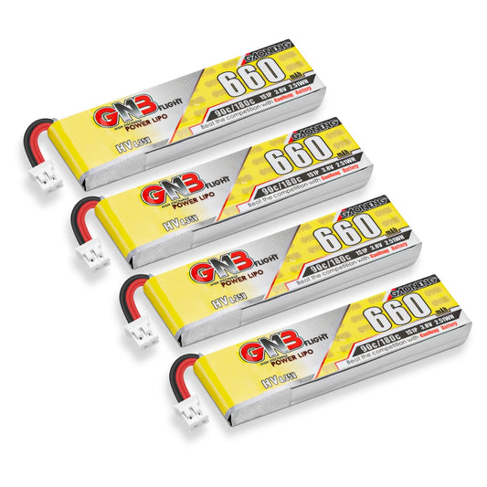 Crazepony 660mAh 1S LiPo battery with 90C/180C bursts for micro FPV drones