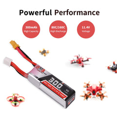 XT30 connector LiPo battery ready for quick plug-in and reliable power