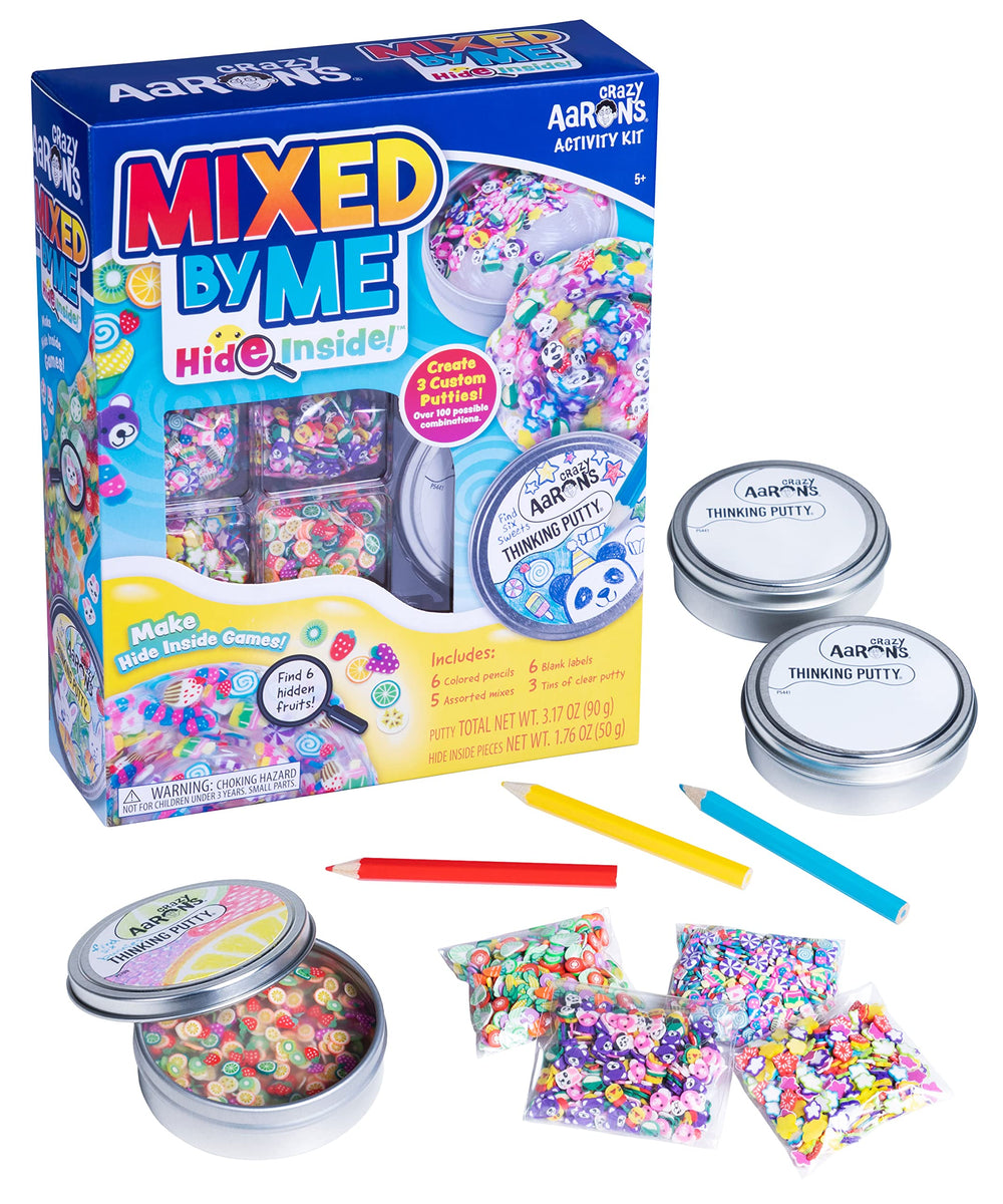 Crazy Aaron's Hide Inside Mix by Me Kit box for creative play and organization.
