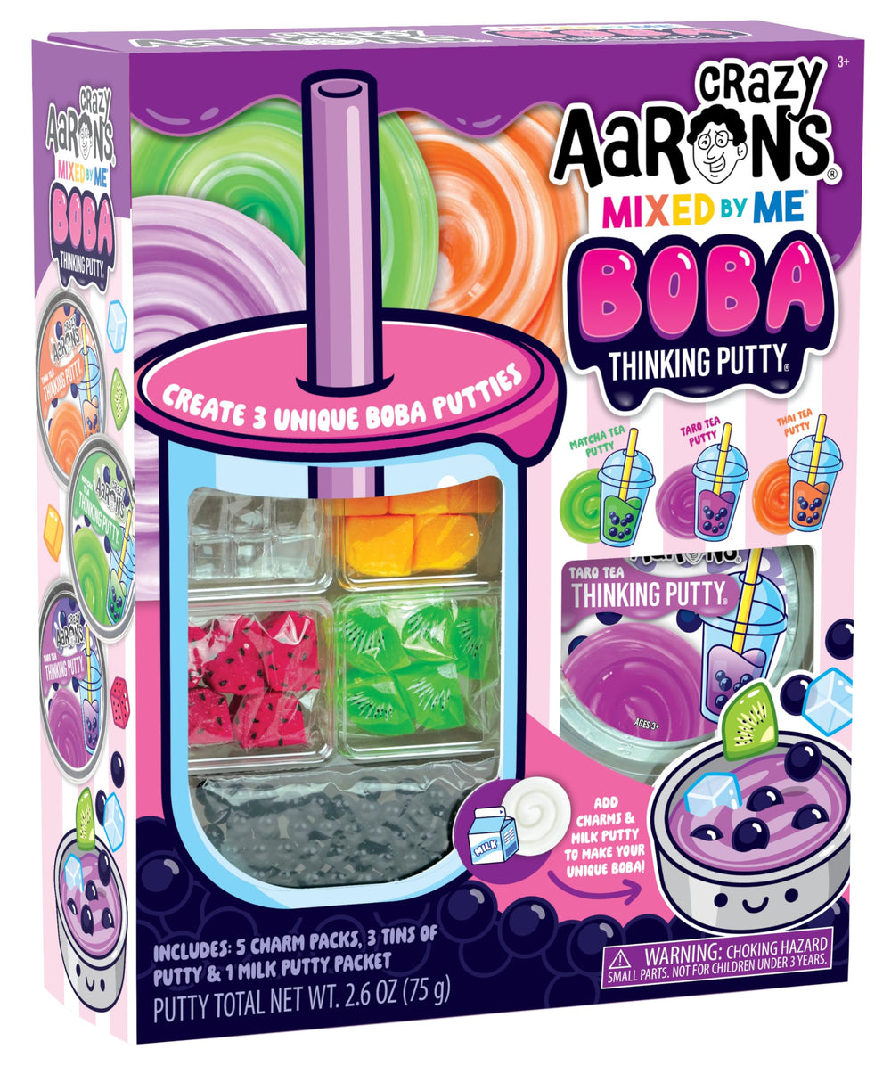 Crazy Aaron's Mixed by Me Boba kit charm packs encourage creative play