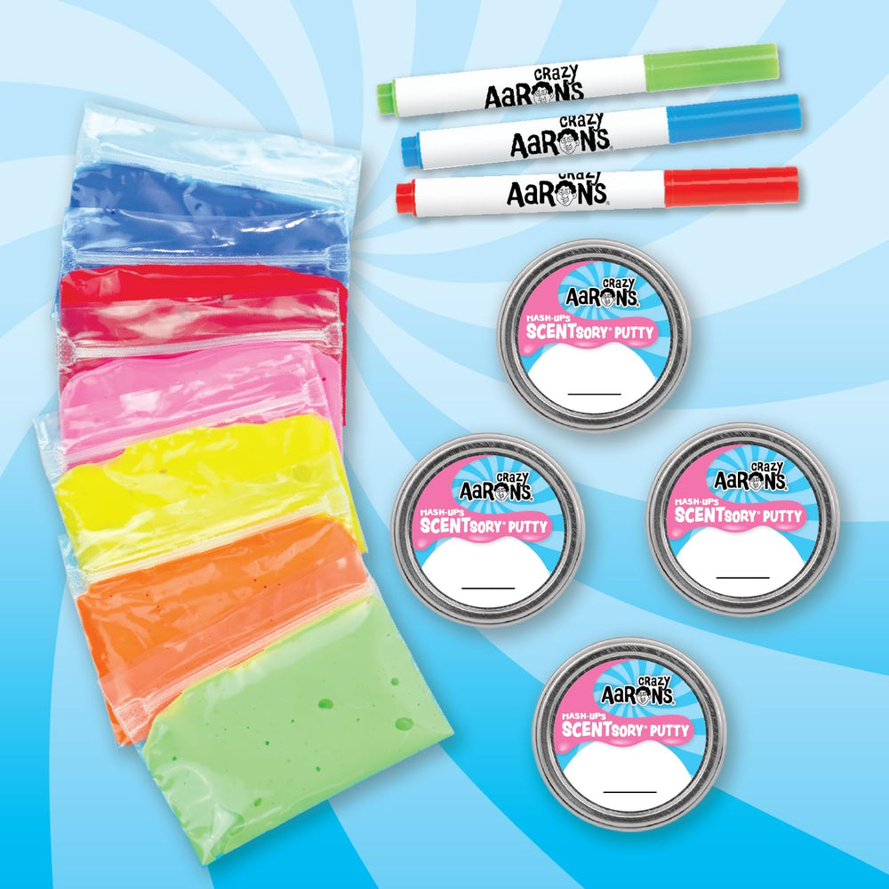 Crazy Aaron's Scentsory Mashups banana putty for fruity aroma and stretchy fun
