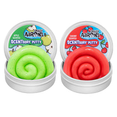 Crazy Aaron's SCENTsory Thinking Putty Crisp Apple tin for sensory play