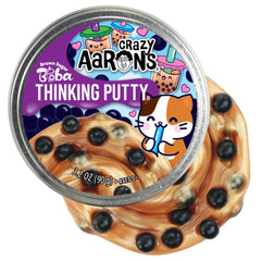 Pearlescent finish and beads on Crazy Aaron's Brown Sugar Boba for calm, focused play.