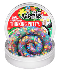 Crazy Aaron's Thinking Putty Gnome Home with mushroom pieces enhances tactile exploration and color discovery