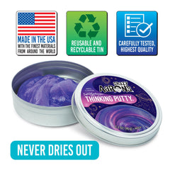 Crazy Aaron's Thinking Putty supports mindful play for kids and adults.