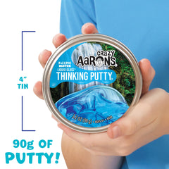 Crazy Aaron's ninety-gram tin provides generous material for group or solo use.