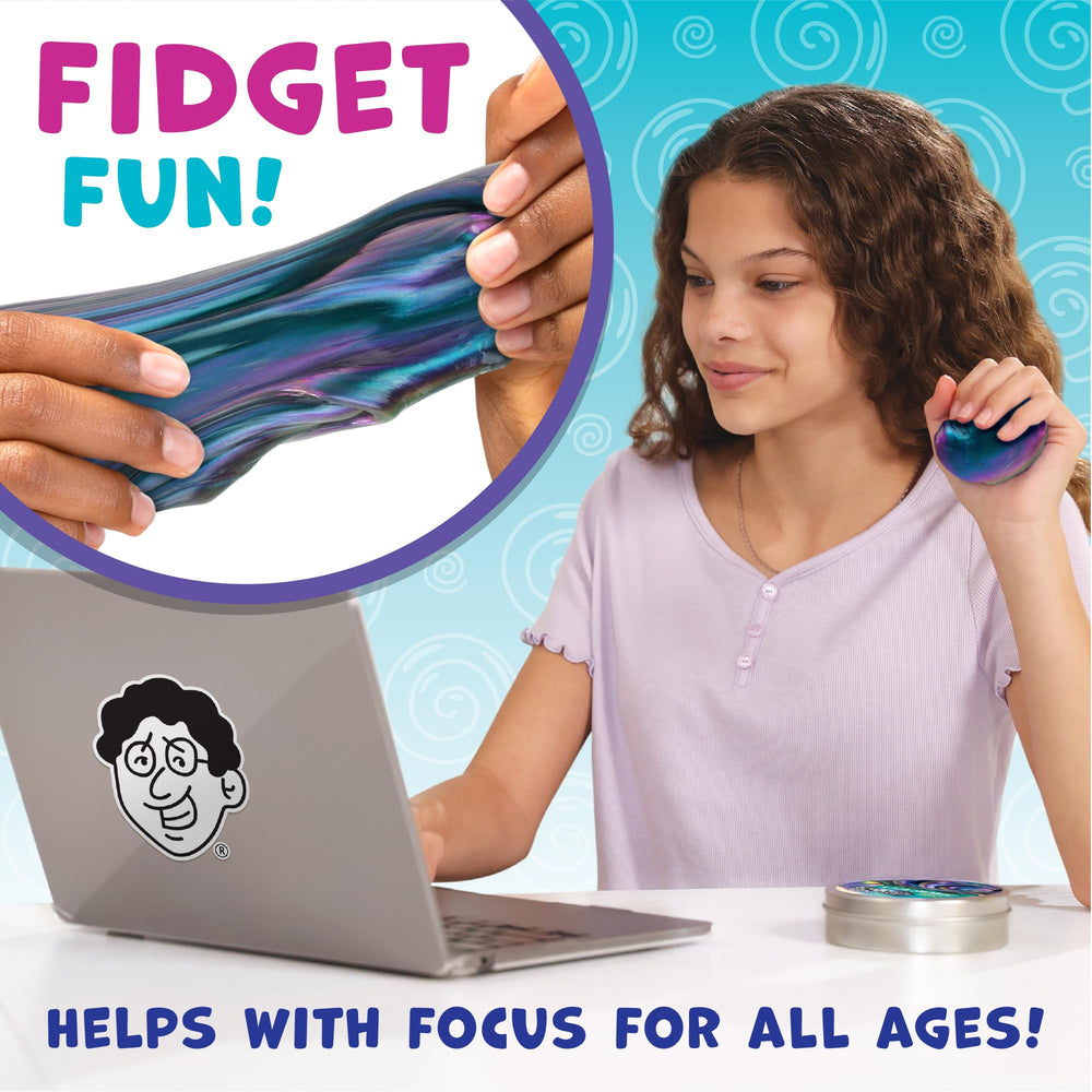 Crazy Aaron's Thinking Putty Super Scarab stretched and sculpted for tactile, soothing play.