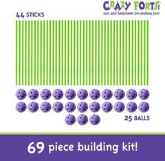 Crazy Forts portable kit travels easily for indoor and outdoor play.