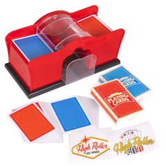 Durable Crazy Games Red Shuffler close-up highlighting construction