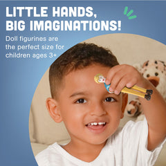 Cre8tive Minds Marvel Education Caucasian family figure with detailed clothing texture for tactile learning.