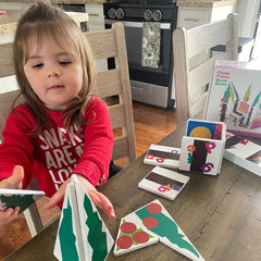 CreateOn Chicka Chicka Boom Boom child building action supports fine motor skills.