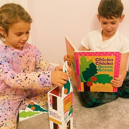 CreateOn Chicka Chicka Boom Boom STEM learning through play promotes sequence skills.