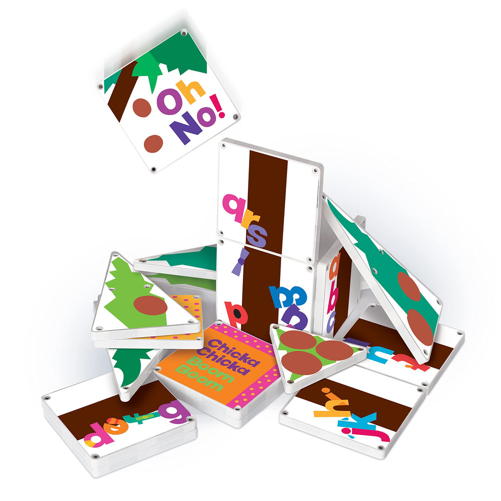 CreateOn Chicka Chicka Boom Boom story tiles spark alphabet learning during storytelling.