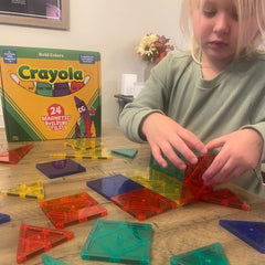 CreateOn Crayola Bold tiles showcasing color-rich designs that spark early STEM exploration.