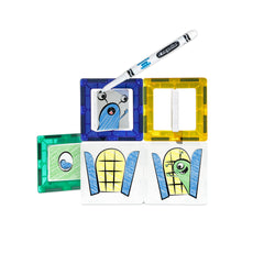 CreateOn Crayola Doodle Tiles building time: easy-touch edges support little hands.