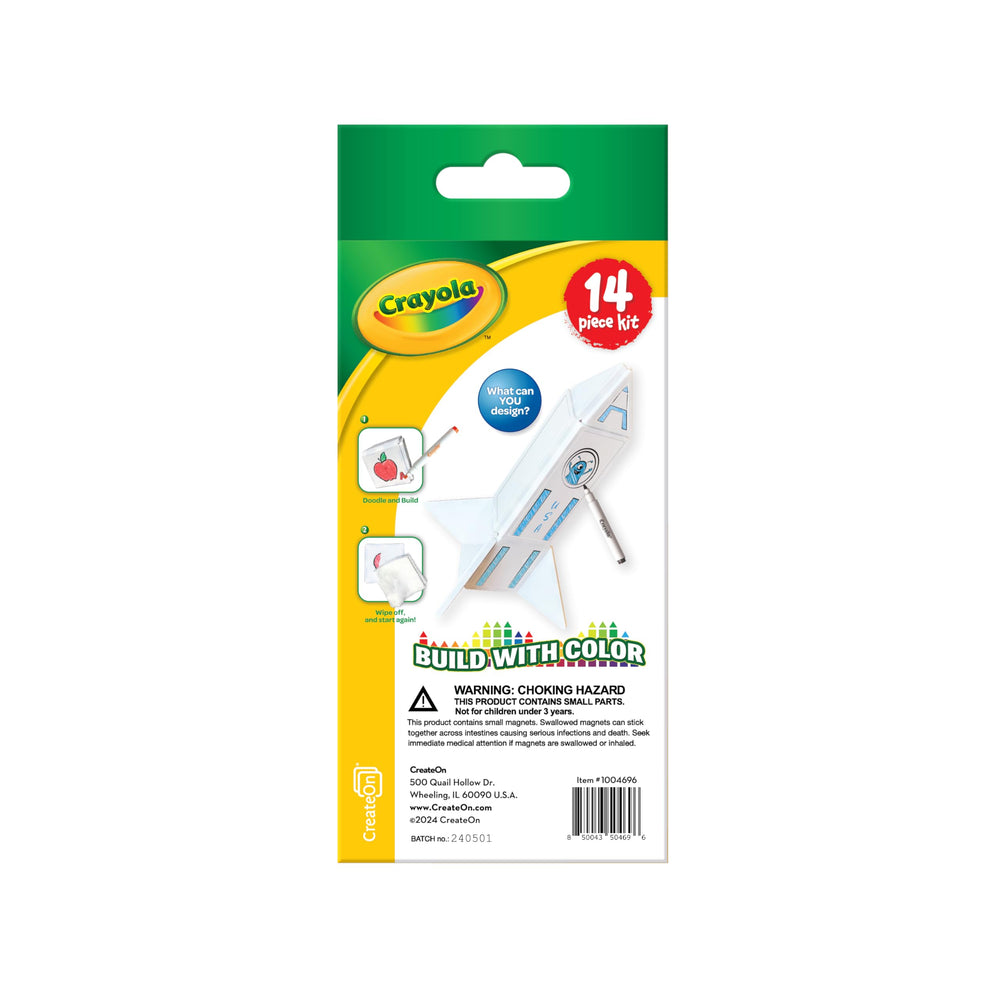CreateOn Crayola Doodle Tiles rocket tiles invite dynamic building on the go