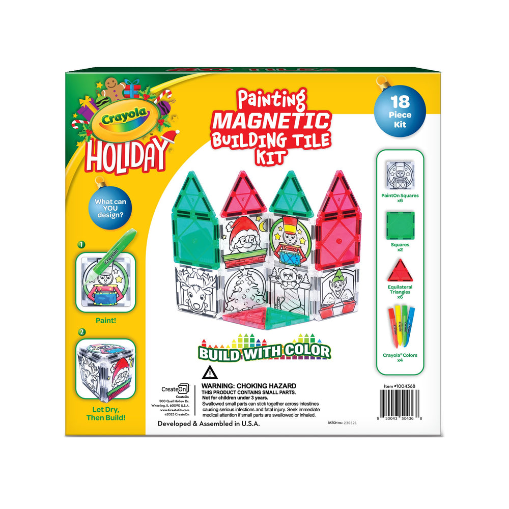 CreateOn Crayola PaintOn castle-rocket tiles spark creative building and storytelling adventures.