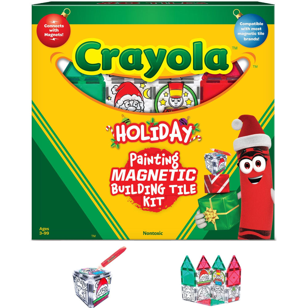 CreateOn Crayola PaintOn holiday tiles for on-the-go imaginative play and easy handling.