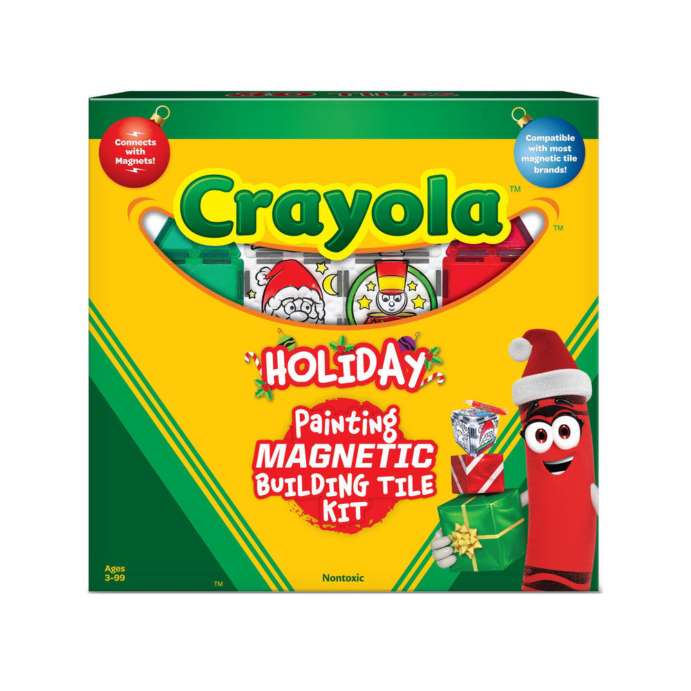 CreateOn Crayola PaintOn travel play kit keeps kids engaged during flights with magnetic tiles.