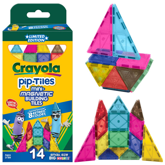 CreateOn Crayola Retro PIP tiles glow in the dark for magical night-time building
