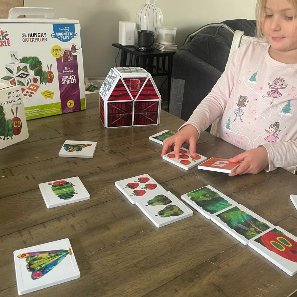 CreateOn magnetic building tiles set for hands-on STEM learning