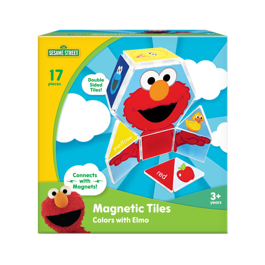 CreateOn Sesame Street magnet tiles with Elmo promote interactive imaginative play.