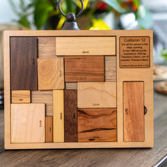 Calibron 12 varied woods highlight premium ash, maple, walnut, and more