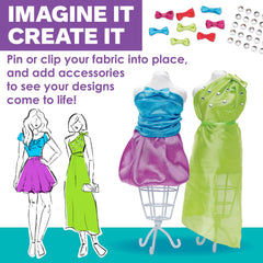 Sewing tools included in the kit support beginner stitching