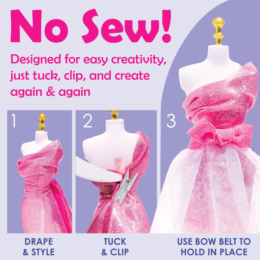Creativity for Kids Glam Studio runway backdrop to preview looks