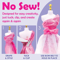 Creativity for Kids Glam Studio runway backdrop to preview looks