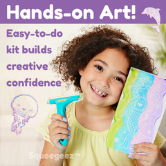 Creativity for Kids Squeegeez complete pack includes everything for mermaid art