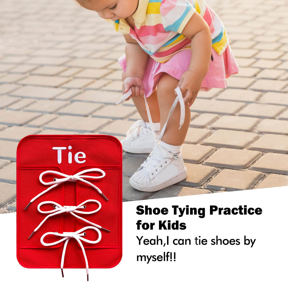 Creatoy Montessori busy board promoting screen-free dress-skills learning at home