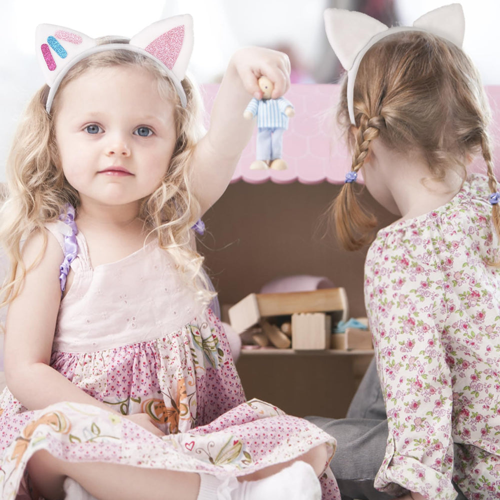 Shiny glitter accents on Creatoy ears brighten costumes and photo opportunities.