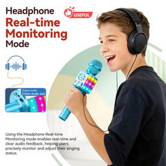 Creattop microphone featuring magic voice effects for playful singing.