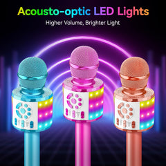 Creattop portable, lightweight karaoke mic ideal for on-the-go singing.