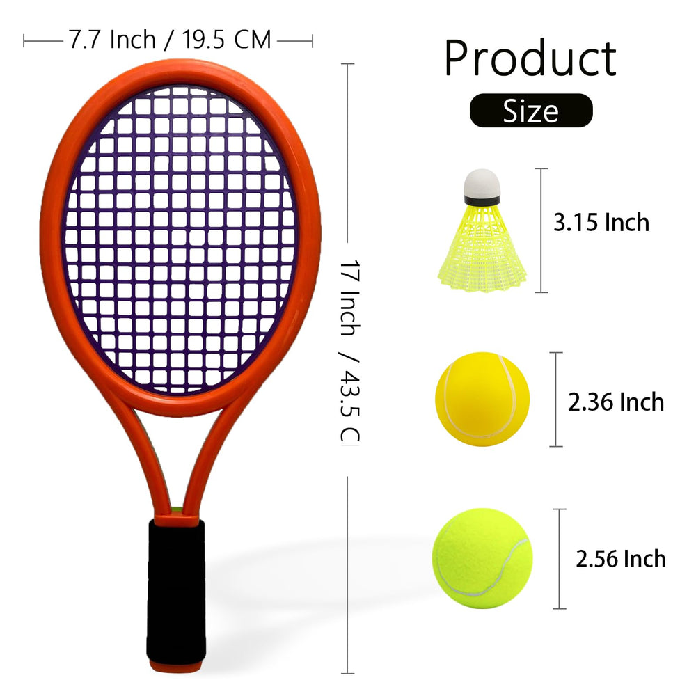 Crefotu ready to use kids tennis set promotes active play