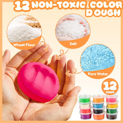 Crelloci color dough cans in vibrant hues for endless creations