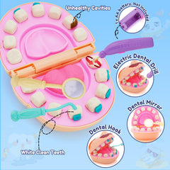 Crelloci head mold for pretend dental visits and patient smiles.