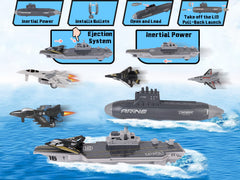 Crelloci fighter jets with wheels for quick pull-back action and pretend takeoffs
