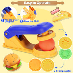 Crelloci dough molds in bright colors designed for safe, easy handling