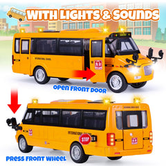 Crelloci bus toy highlighting roof lights and sounds for immersive roleplay.