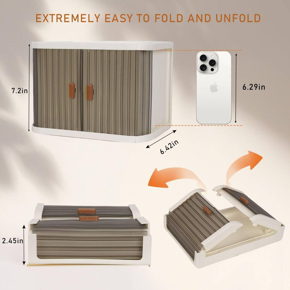 Creproly stackable system with interlocking grooves for expanding storage.