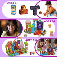 Kids building a rocket scene with Crifeton blocks promotes imagination