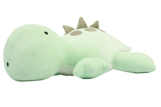 Crillop green weighted dinosaur plush 24 inches offers a comforting hug.