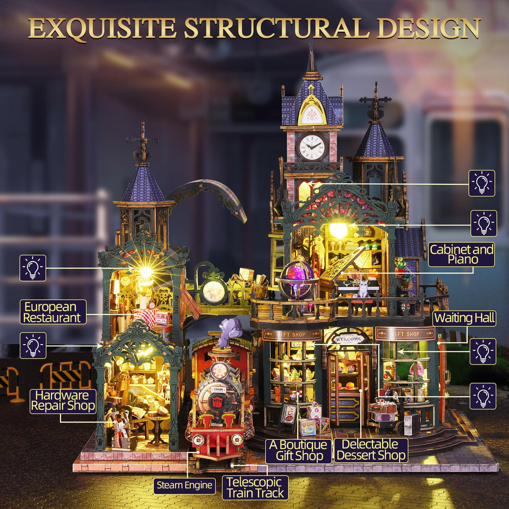 CRIOLPO DIY dollhouse kit cozy interior details and diorama corners.