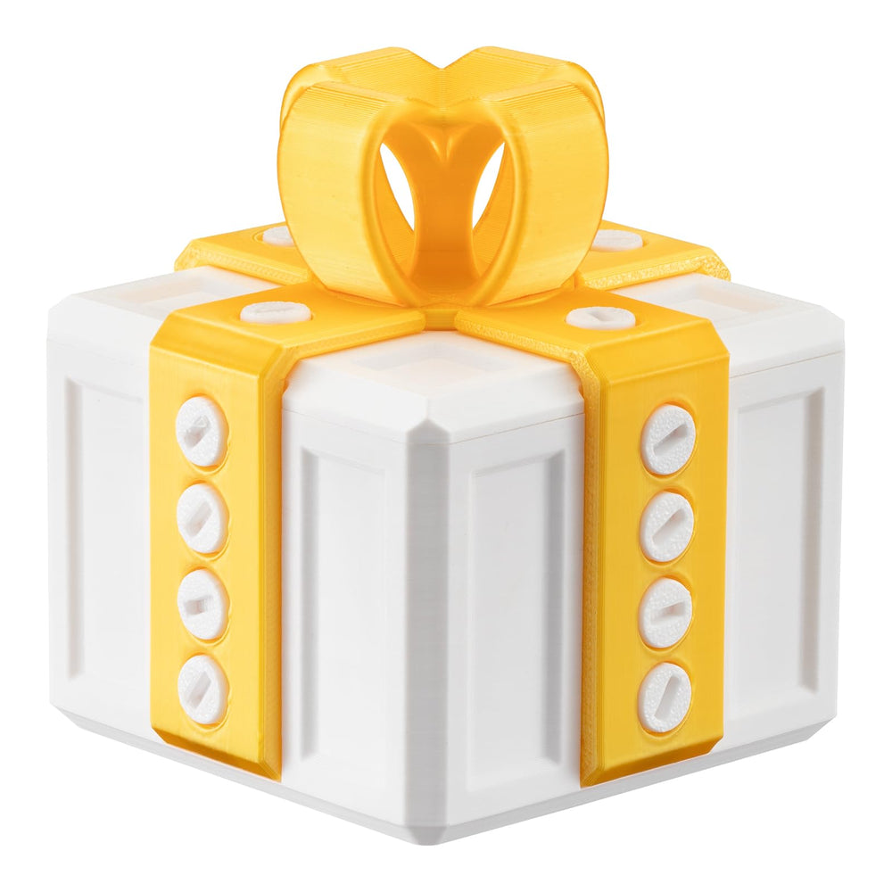 Critigulf annoying gift box front view with 20 screws for a playful party challenge.