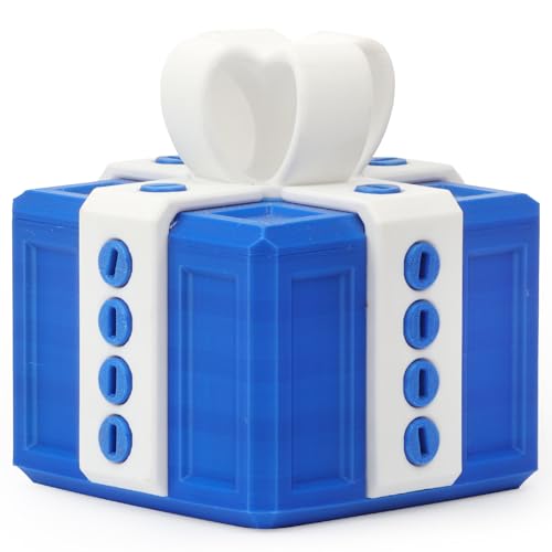 Close up of the blue white design highlighting the screw mechanism for dramatic unboxing.